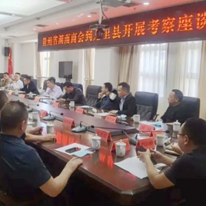 贵州省湖南商会冯检春会长一行到龙里县调研