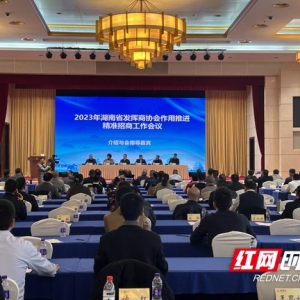 2023年湖南省发挥商协会作用推进精准招商工作会议在长沙召开